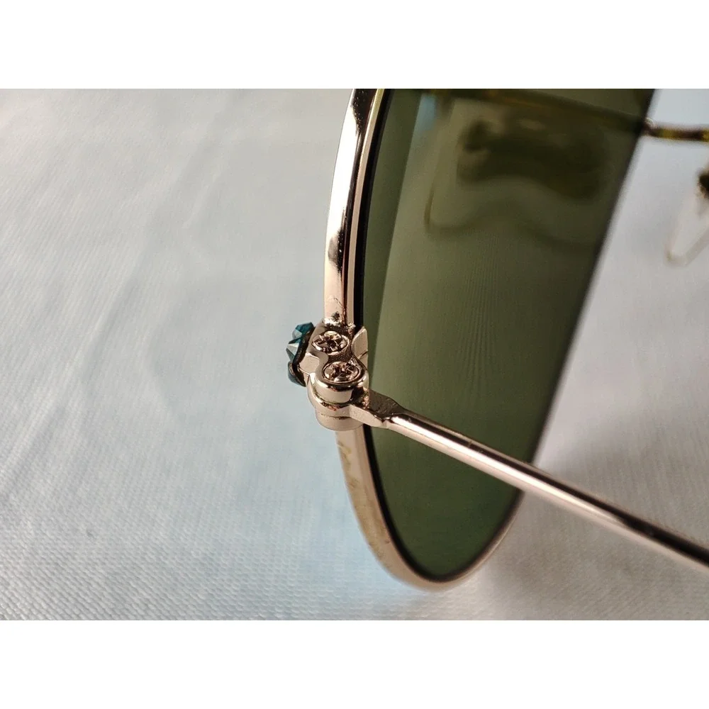 Jimmy Crystal NY GL1261 Aviator Sunglasses Swarovski Crystals Blue Mirror Lens
